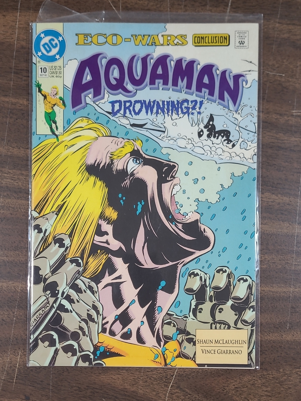 DC Aquaman Comic Book #10 September 1992 Bagged
